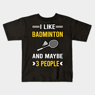 3 People Badminton Kids T-Shirt